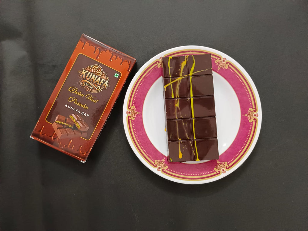 Pistachio Dark Kunafa Chocolate Bar